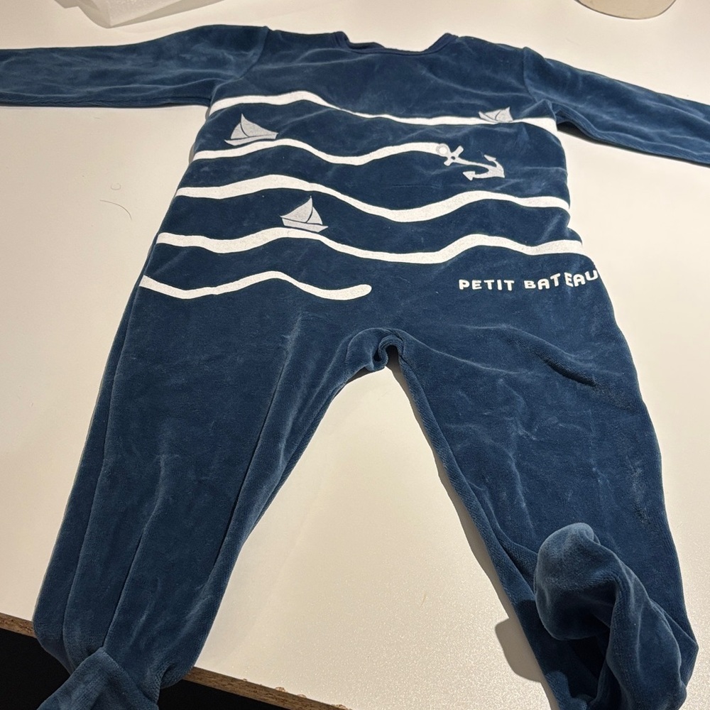 Petit Bateau Blue Kids Pajamas